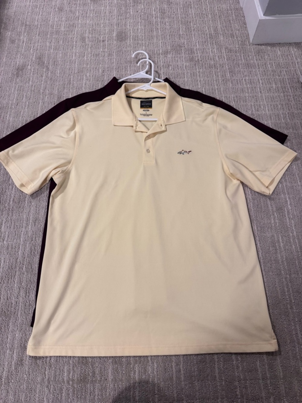2 Greg Normal Men’s Cream Performance Polo Shirt
